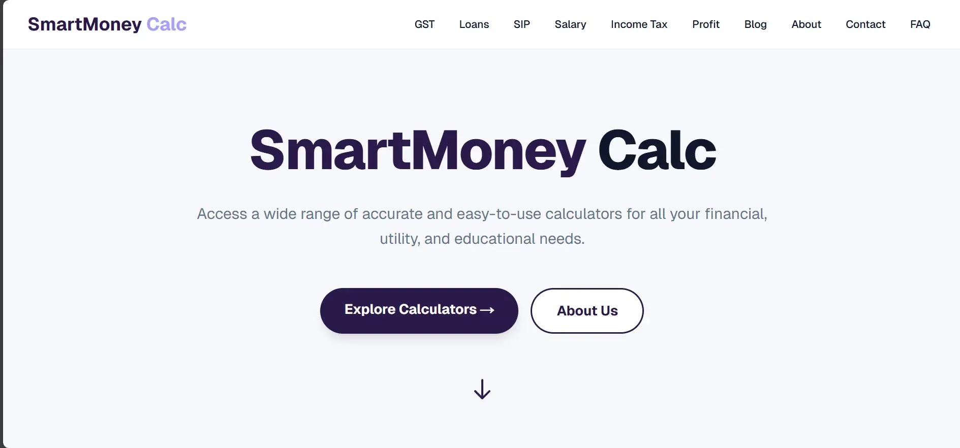 SmartMoneyCalc – Next.js Finance Suite